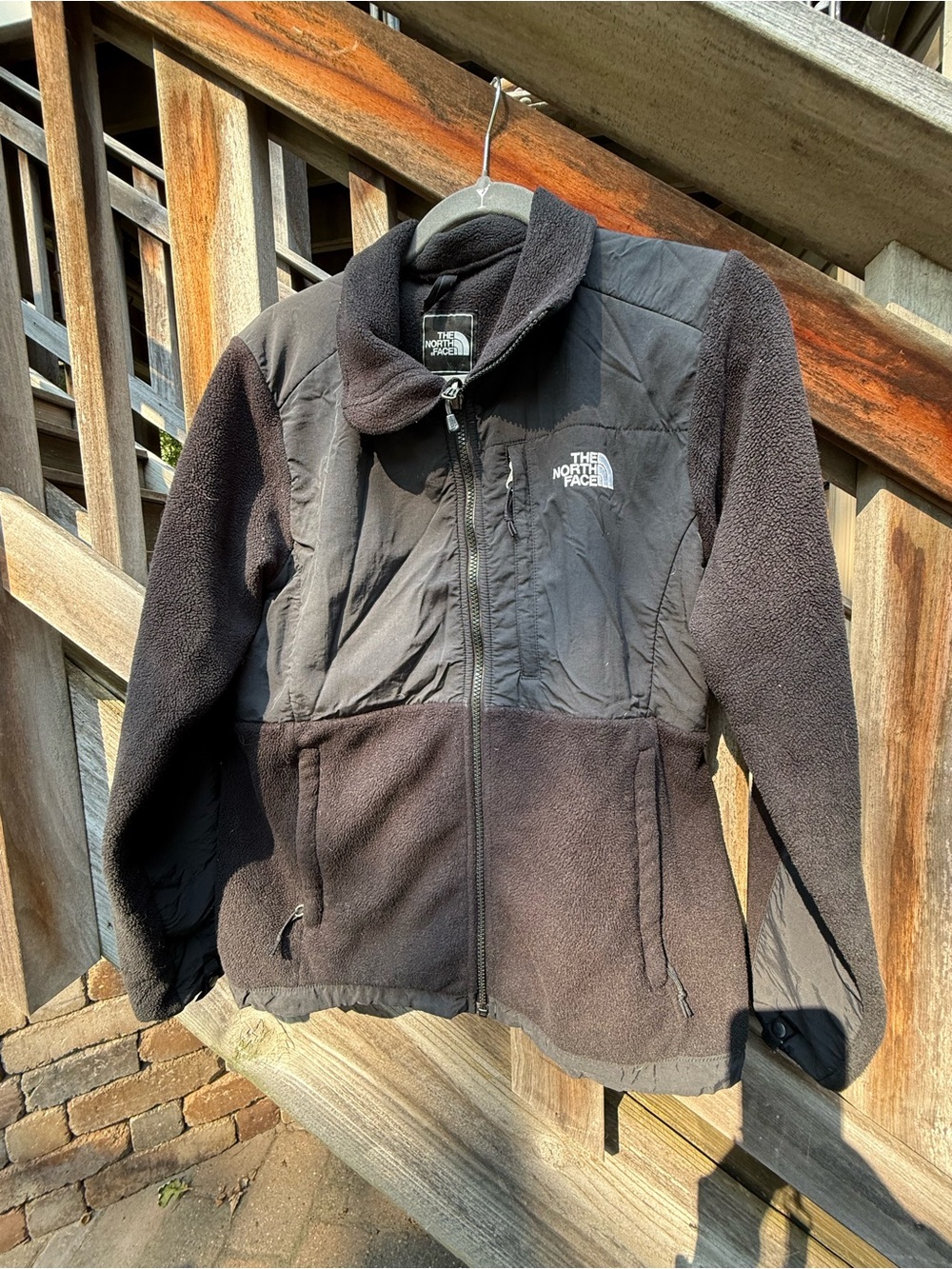 The North Face Black Fleece Jacket with Chest Logo